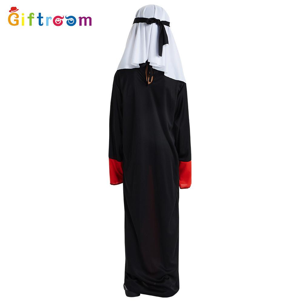 Stilvolles Arabischer Prinz Cosplay Kostüm Für Jungen Rot Und Schwarz Themen Outfit Für Partys Und Bühnenauftritte
