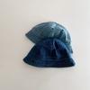 Koreanischer Stil Baby Sonnenhut Stoff Kinder Fischerhut Schöne Gewaschener Denim Eimerhut Outdoor