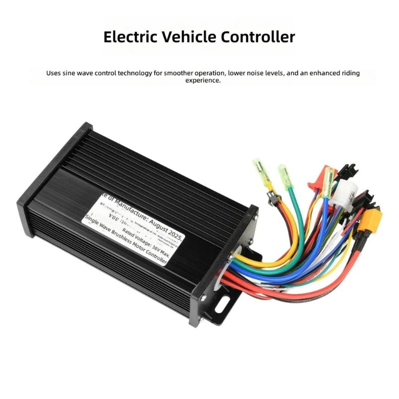 Universal 30A Brushless Motor Controller with LCD Display Sine Waves Brushless Motor Controller Easy Installation