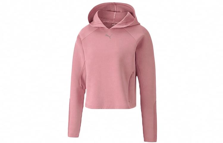 PUMA Sweatshirts Women s Pink Purple Hooded Moderate Regular 585233-16 L