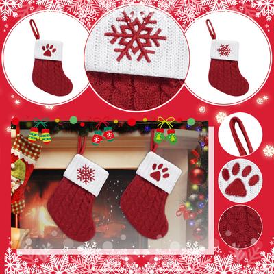 Christmas Exquisite Red Christmas Socks Letter Candy Bag Decoration Gift Bag Christmas Tree Decoration