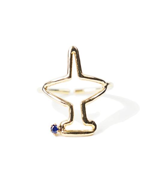 Bonbeau Airplane Gold Ring 14K Gold Ring (Type B)