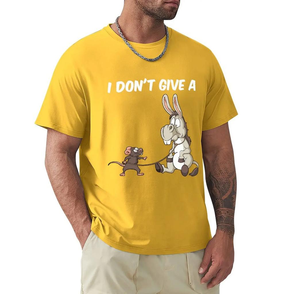 I Dont Give A Rats Ass Vintage Gift Men's T-Shirt Summer Cotton Short Sleeve O-Neck Unisex T Shirt New