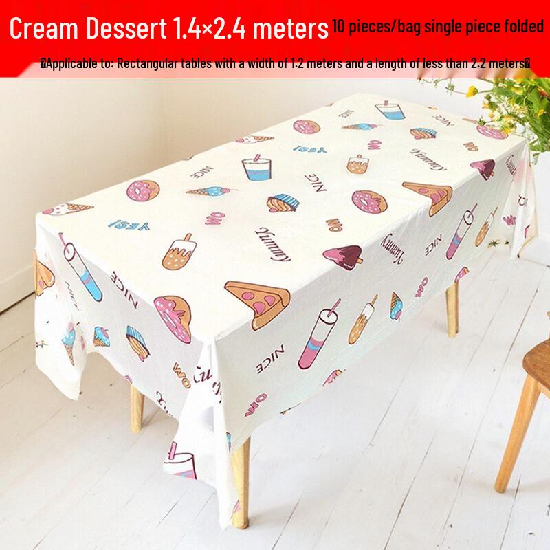 ZISIZ Light Luxury Disposable Paper Tablecloth