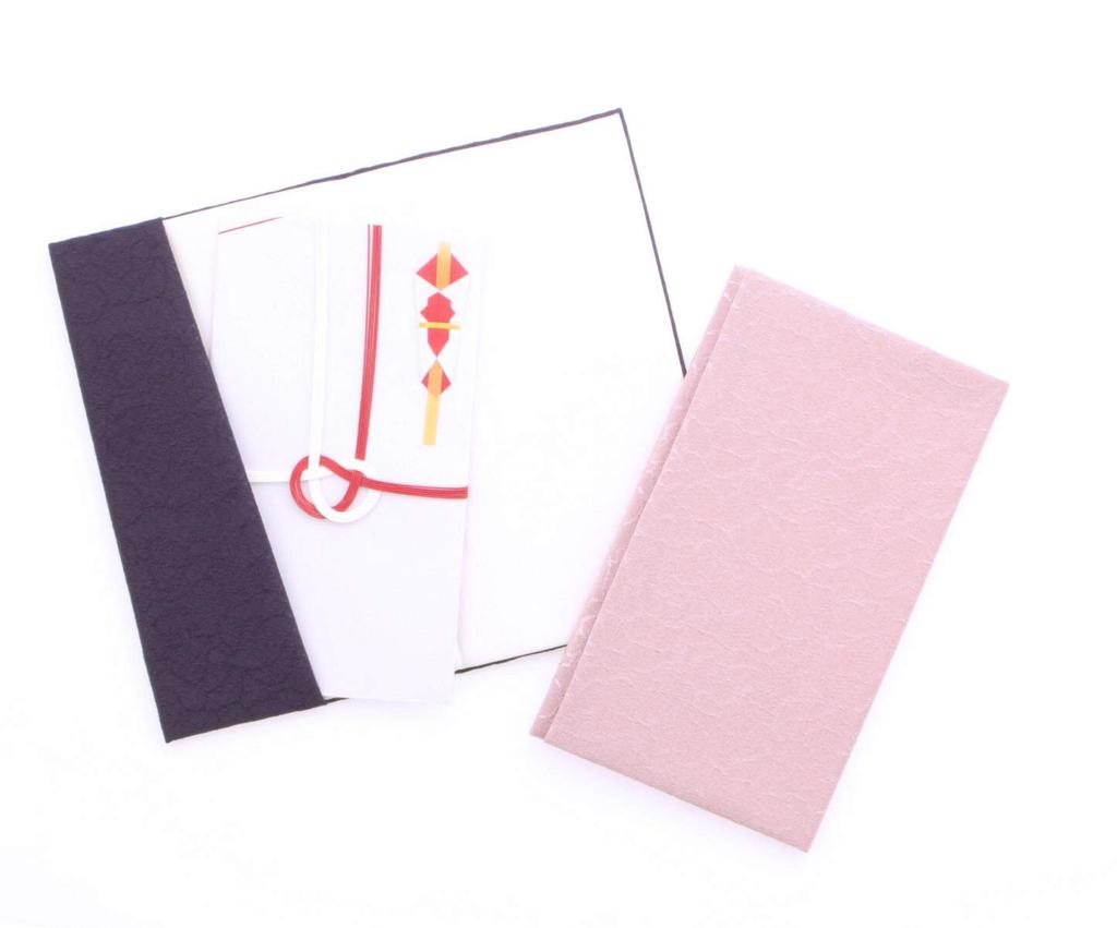 Taiko Sangyo Chirimen Silk Fukusa (Crepe Silk Wrapping Cloth) Soft, Gold Envelope Fukusa (Kinpaku Fukusa) Set for Celebrations and Condolences, Made