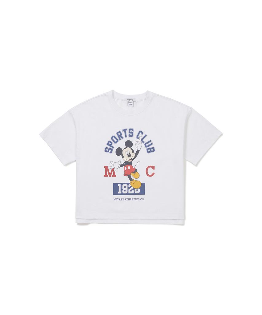 CLOVE [26Sm Clove] Mickey_Short T-Shirt (White)