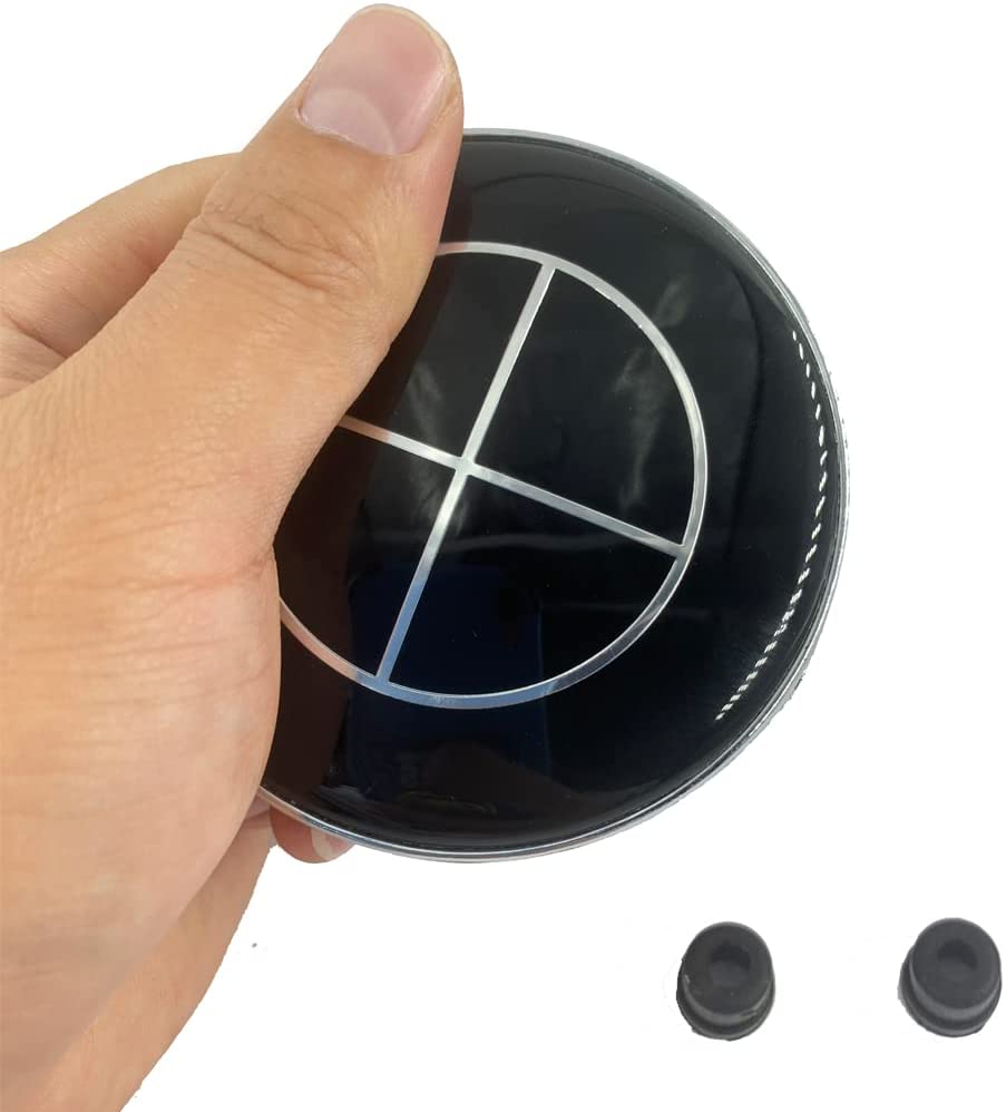 

2PCS Front Hood & Rear Trunk (82mm & 74mm) Badge Emblem 51148132375