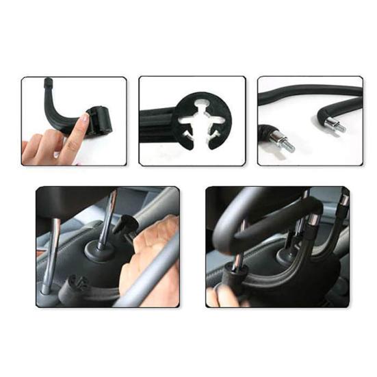 Car Auto Seat Headrest Back Clothes Coat Suit Hanger Vehicle Faux Leather Holder