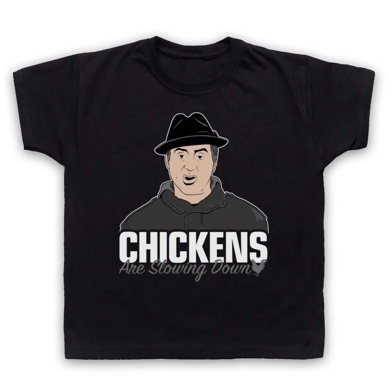 CREED UNOFFICIAL ROCKY CHICKENS SLOWING DOWN BOXING KIDS CHILDS T-shirt 150