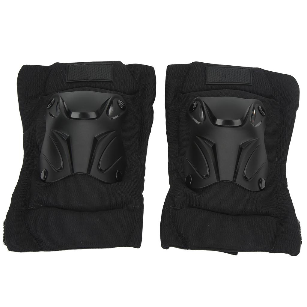 2pcs Knee Pads Guard Short Reflective Thickened PP Flexible Bendable Breathable Rubber Motorcycle Knee Guard for Outdoor