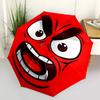 1PC Angry Emotion Automatic Folding Umbrella Automatic Open/Close, Automatic Folding, 8-Rib Durable Frame, Portable Travel Umbrella S10704