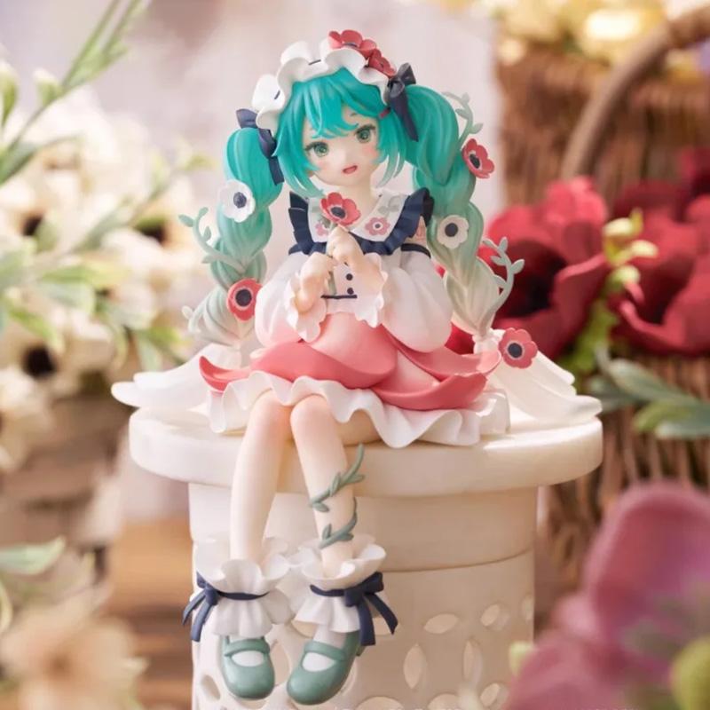 Original FuRyu Hatsune Miku Flower Fairy Anime Figure Toys PVC Model Collection Action Figurine Doll Gift