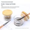 Nail Art Glitter Wash Cup with Lid & Stainless Steel Filter