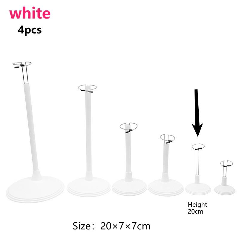 4pcs Creative Doll Stand Storage Rack Adjustable Height Display Holder with Metal Clamps Dolls Figurines Collectibles Toy Stand