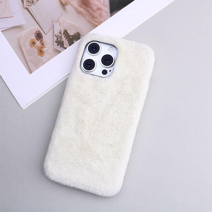 Fashionable jade fox velvet Suitable for iphone11.12.13.14.15.16Pro Max simple and generous single case Protective Cover