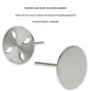 50Pcs Replaceable Self-Adhesive Nail Art Sanding Polish Paper Discs With Metal Nail Bearing For Manicure And Pedicure Repair
