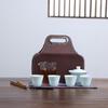 Morder Lanka Portable White Porcelain Travel Tea Set