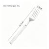 304 Stainless Steel Gold Cutlery Set with Violet Acrylic Bamboo Joint Handles: Includes Knife, Fork, and Spoon for Hotel Light Luxury Use.