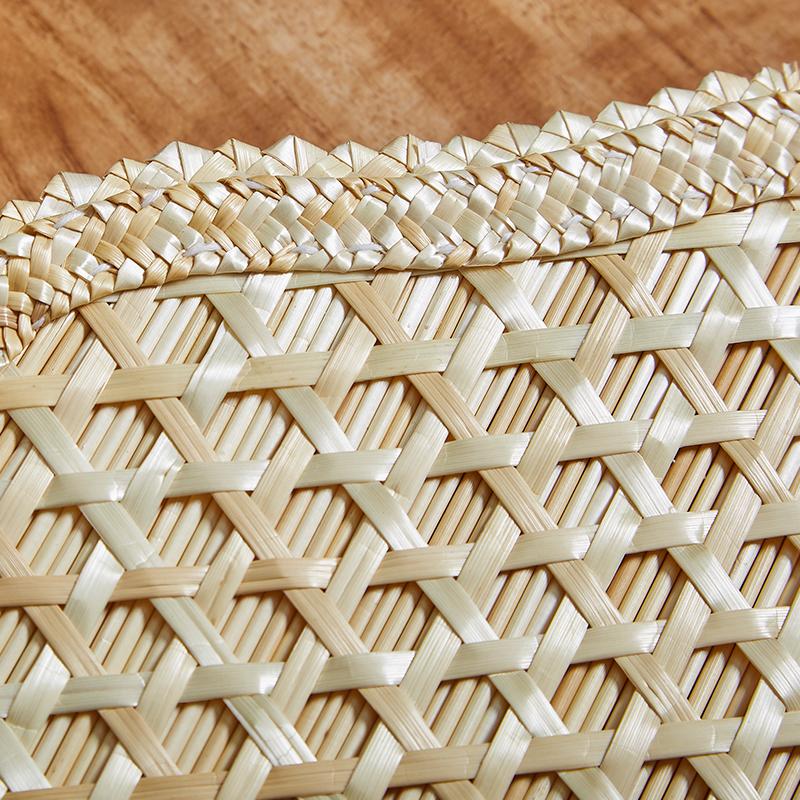 Hand-Woven Elderly Mosquito Repellent Cool Papyrus Straw Fan