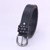 Fashion punk style needle buckle willow nail belt women's high-end jeans skirt versatile decorative belt solid buckle belt