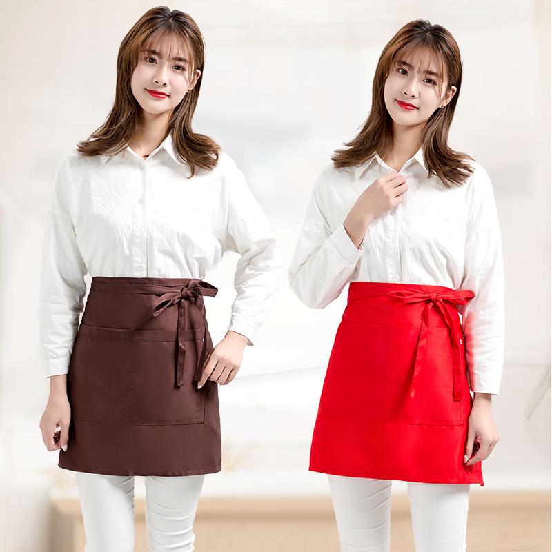 Waterproof High Imitation Nylon Half Apron for Kitchen, Cafe, and Workwear Customization