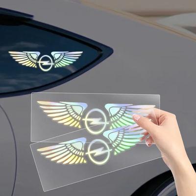 Auto Logo Dekorativ Bunt Laser Reflektierend Wasserdicht Aufkleber Für Astra Insignia Mokka Zafira Corsa Vectra Antara Meriva