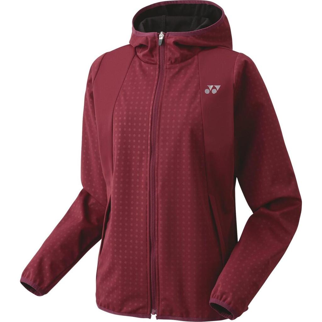 YONEX Dark Wine Size 58111 Women's Warm-Up Hoodie, (266), S,