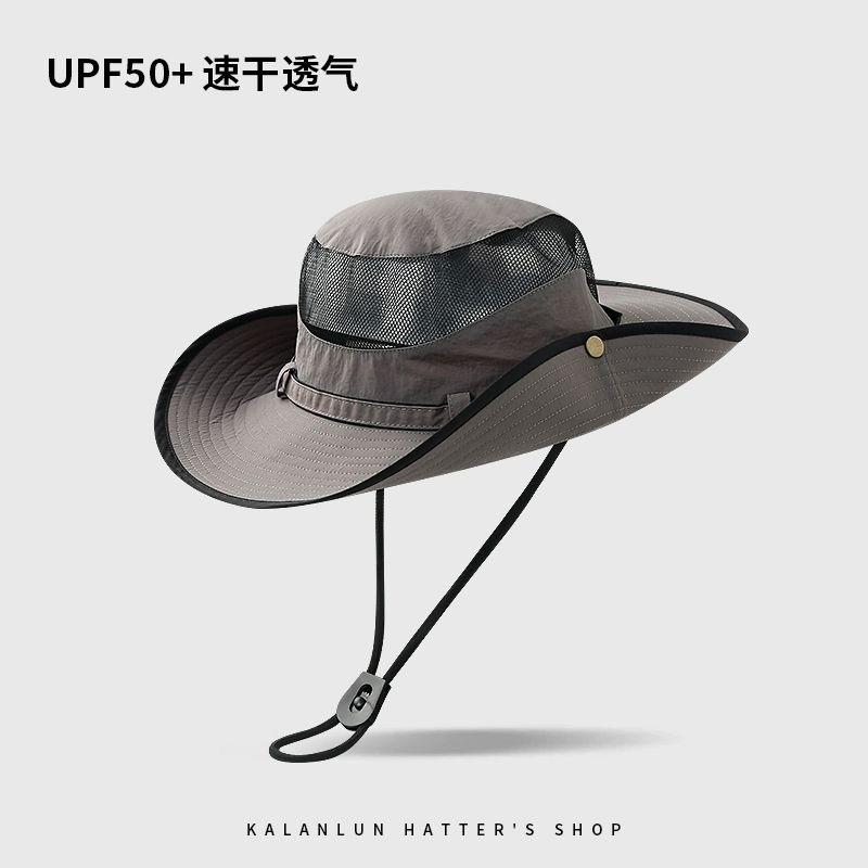 Sun hat men and women hiking camping bucket hat outdoor fishing UV protection western cowboy hat