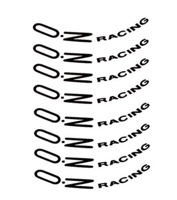 8PCS Reflective Car Wheel Rim Sticker For OZ RACING Volkswagen 4UGEX BMW Porsche Ford