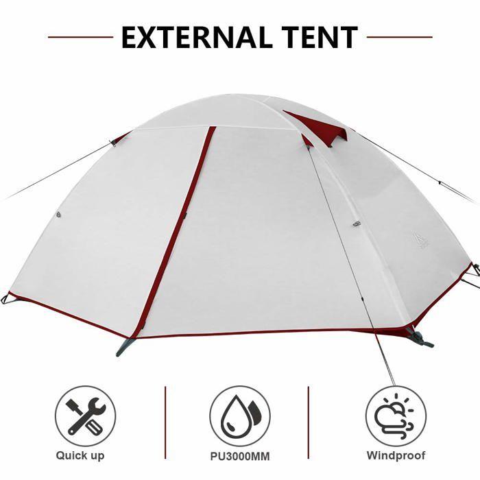 Tente de camping - FORCEATT - ZJSJRJ - 2 places - Imperméable - Montage rapide