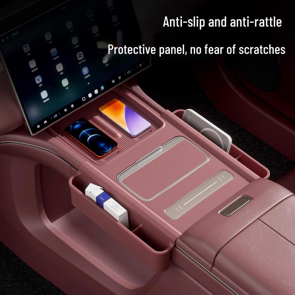Nio ES8 Silicone Anti-Slip Center Console Pad for 26 Models: Cup Holder & Storage Protection