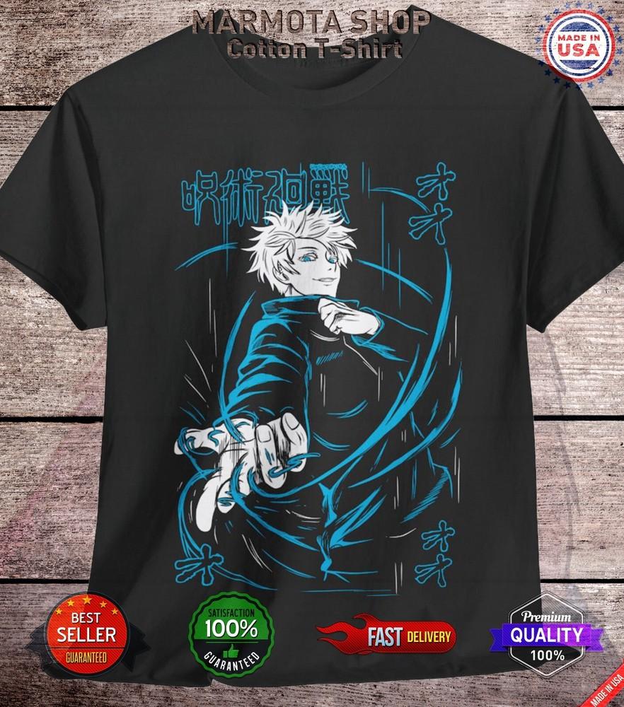 

Gojo Satoru Jujutsu Kaisen T-Shirt Sukuna Anime Japanese Tee Shirt Manga JJK 2XL