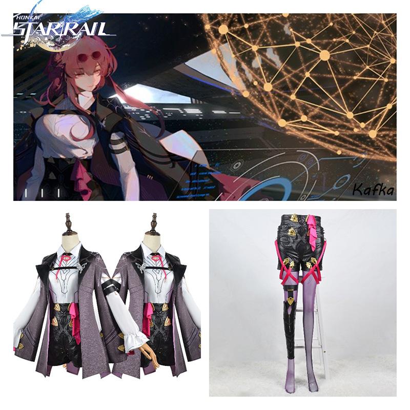 Honkai Rail Star Kafka Game Cosplay Costume Halloween Party Comic Con Up Dress