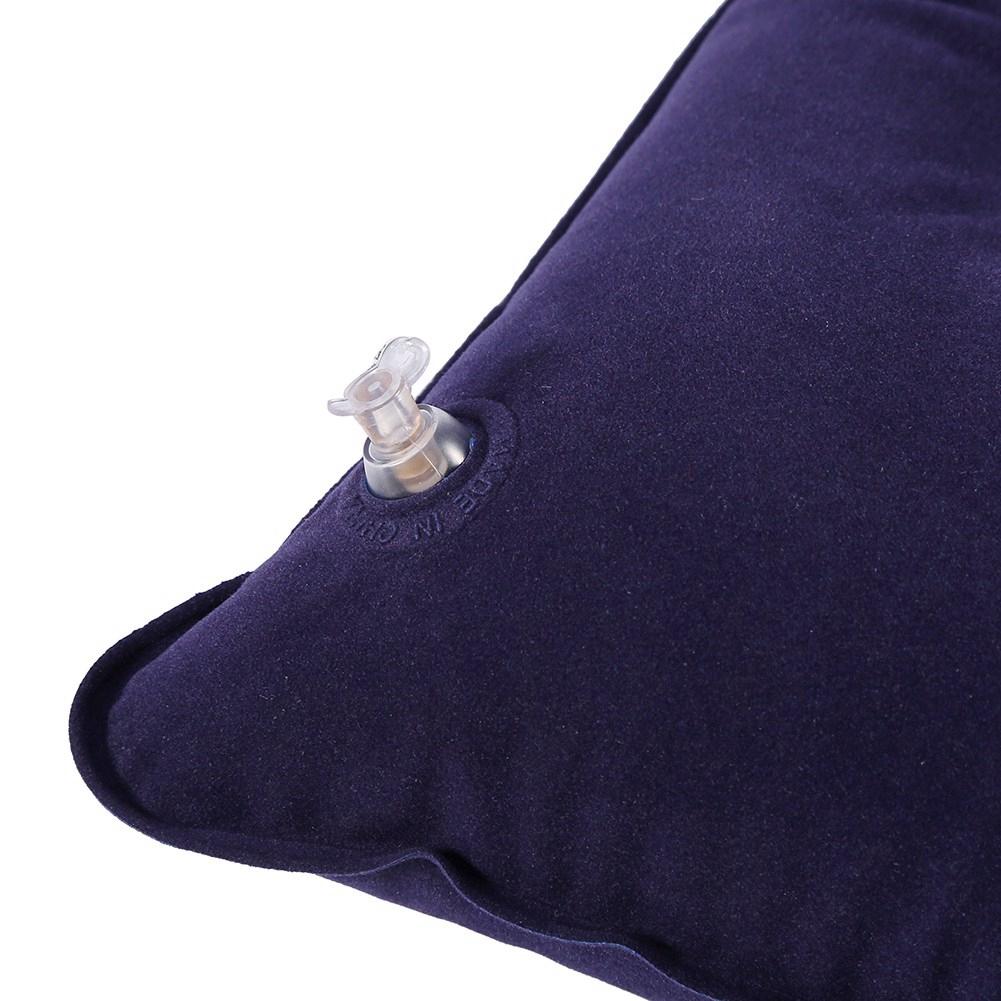 Portable Air Inflation Pillow PVC  For Outdoor Travel Camping Hiking Sleeping