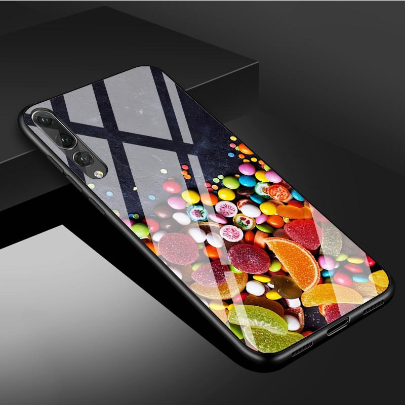 

Чехол для телефона Candy из закаленного стекла для Huawei P20 P30 P40 P40 Lite Pro Psmart Mate 20 30 Cover Shell Huawei P20