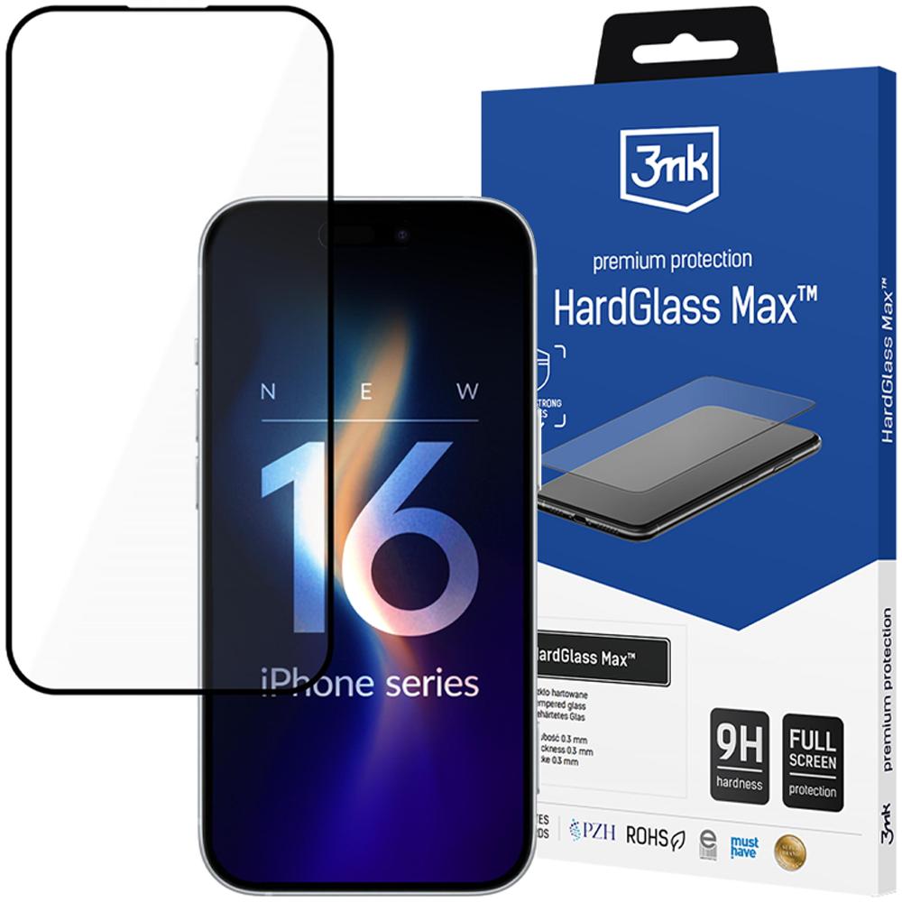 Apple Iphone 16 Pro Max - 3Mk Hardglass Max Black