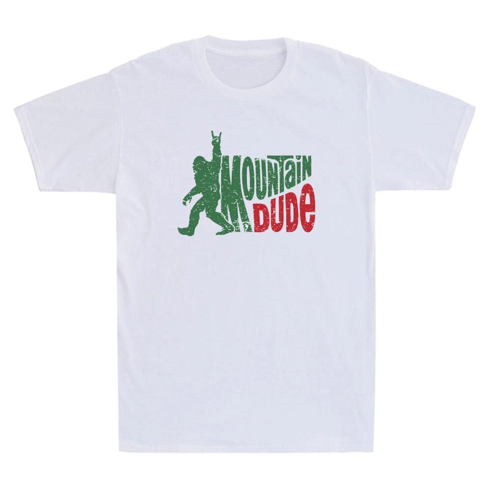 Mountain Dude Shirt Funny Bigfoot Sasquatch Hiking Graphic Vintage Men s T-Shirt 3XL