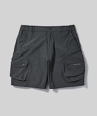 Beodeonteu Volume Cargo Nylon Shorts [Charcoal]