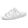 Crocs Sandali Ciabatte da Donna con Punta Aperta, Slip-On, Suola in Gomma, Asciugatura Rapida, Antibatterici, Bianco 208537-100