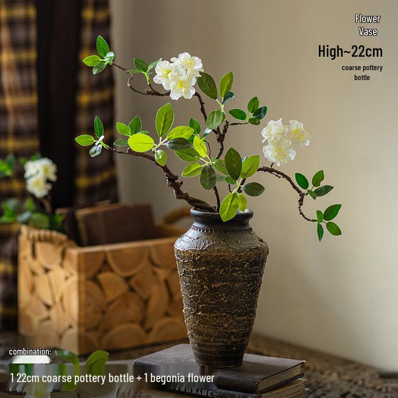 Bionic Begonia: Artificial Luxury Green Plant Dining Table Decoration