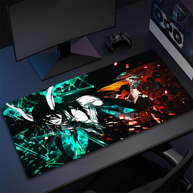 Anime Ichigo Mouse Pad Xxl 900x400mm NonSlip Gaming Desk Mat Laptop Keyboard Tray Office Pc Rubber Bleach Black