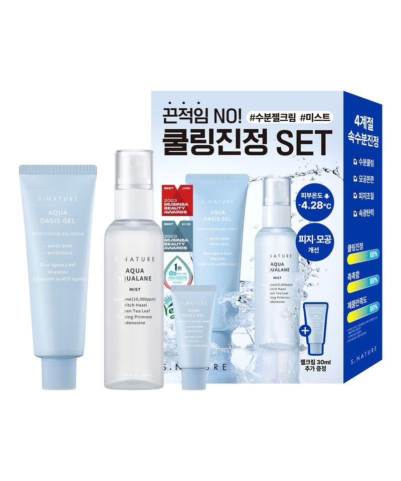 Aqua Oasis Hydration Gel Cream 80ml + Aqua Squalane Mist 100ml (+ Gel Cream 30ml)
