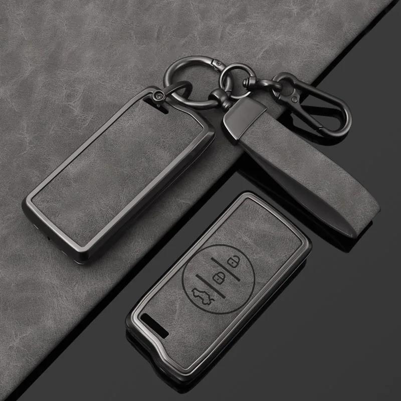 Interior Mouldings Zinc Alloy Car Key Case Cover Shell for Chery Tiggo 7 pro 8 Pro Exeed Tiggo 2 3x Arrizo 5 Pro Gx 5x EQ7 Auto