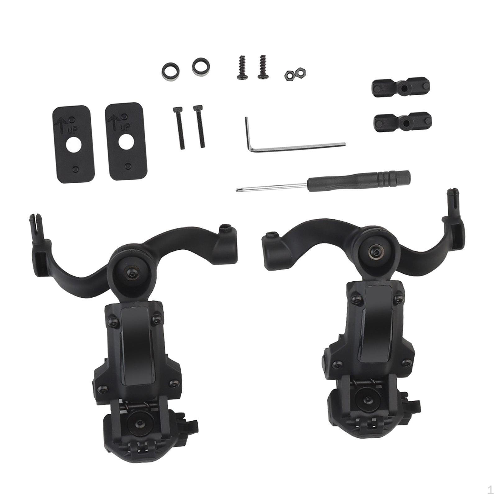 

Набір кронштейнів для високоякісної гарнітури з обертовим адаптером для шолома хакі