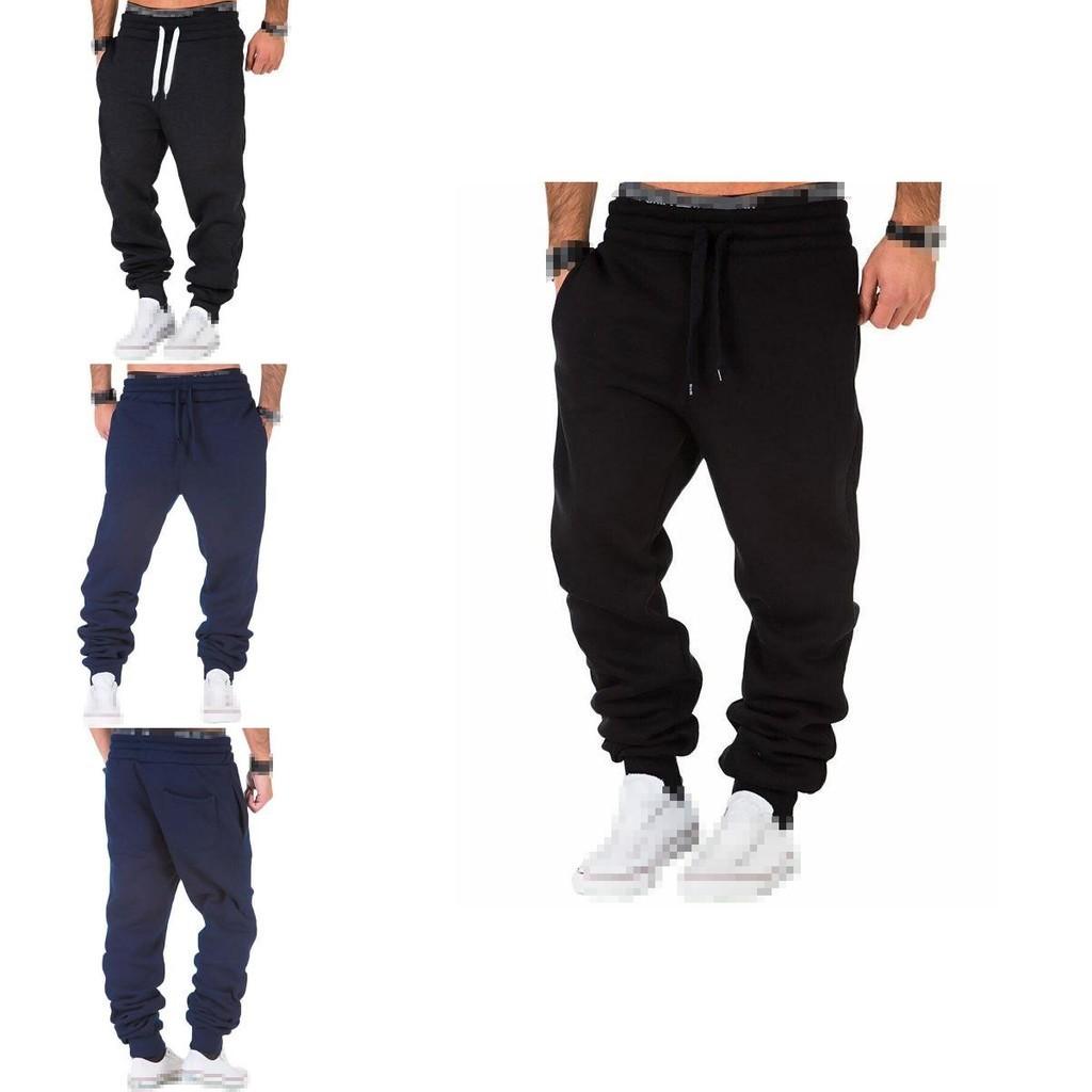 Men's Cotton Blend Jogger Sweatpants With Elastic Waist And Adjustable Drawstring