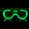 LED Light-up Flashing Glasses: Square, Heart-shaped, Venetian Blind Styles
