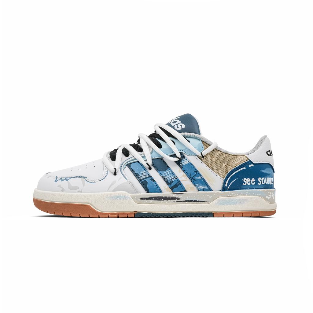 Adidas Neo Entrap Casual Break Abrasion Resistant Abrasion Resistant Low top Skateboard Shoes Unisex Blue Gray White JQ3925(Team1727-)