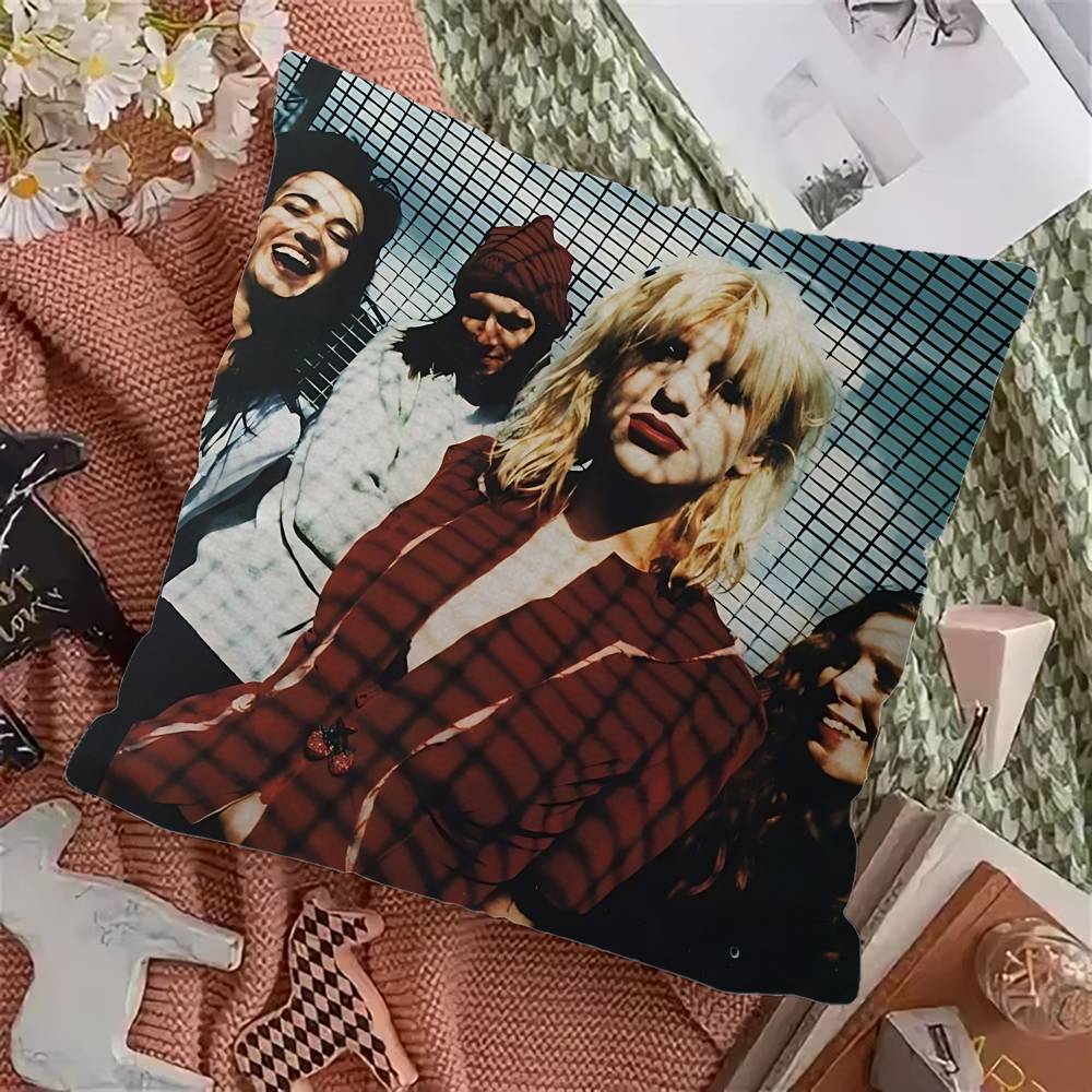 Alternative Rock Band Hole Classic Vintage Pillow Cushion Cover Pillowcase Living Room Sofa Home Decor Customized