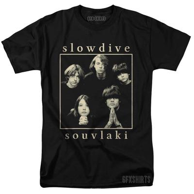 Slowdive Shirt Tour Concert Merch Poster Vntg Graphic Design T-Shirt Unisex T-Shirt