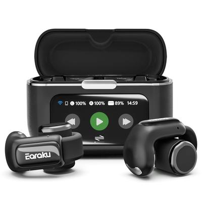 Earaku Bluetooth Earphones Sound Experience Wireless Earbuds with Ear Bluetooth Noise Bluetooth Automatic ENC HiFi LED Single or Easy To AirCuff F301